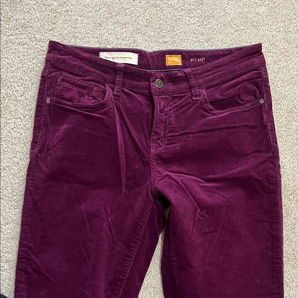 Pilcro Purple Corduroy Jeans - Picture 4 of 8